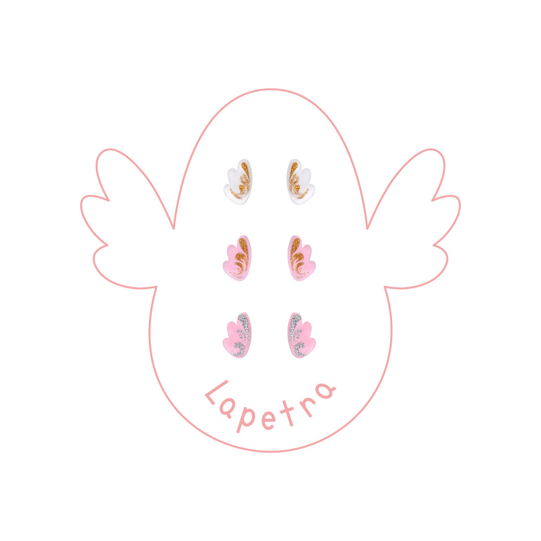 Wings Enamel Earrings