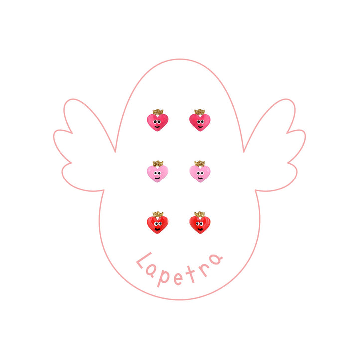 Magic Heart Enamel Earrings