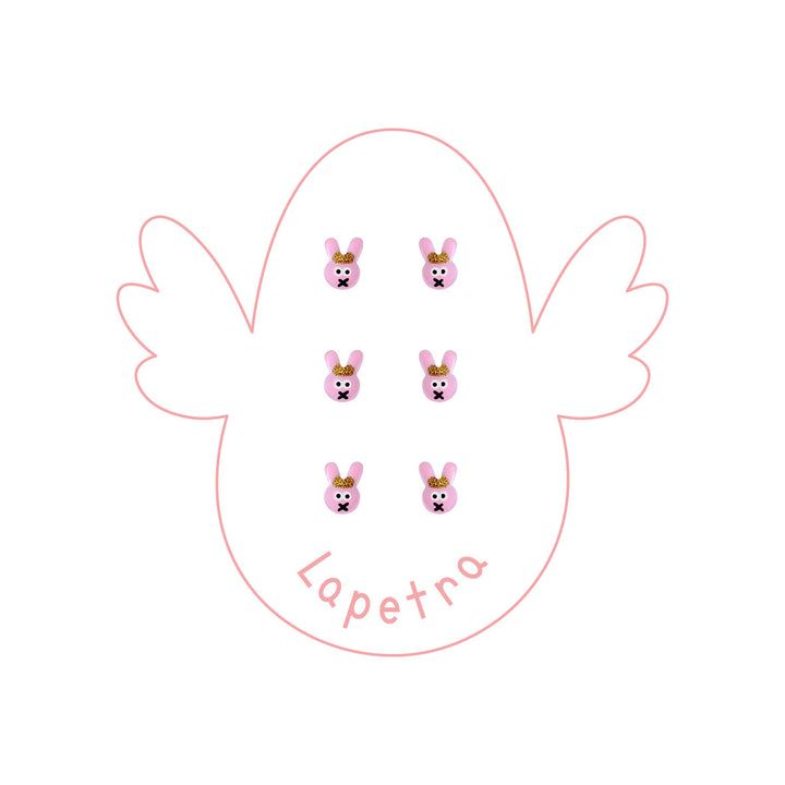 Rabbit Enamel Earrings