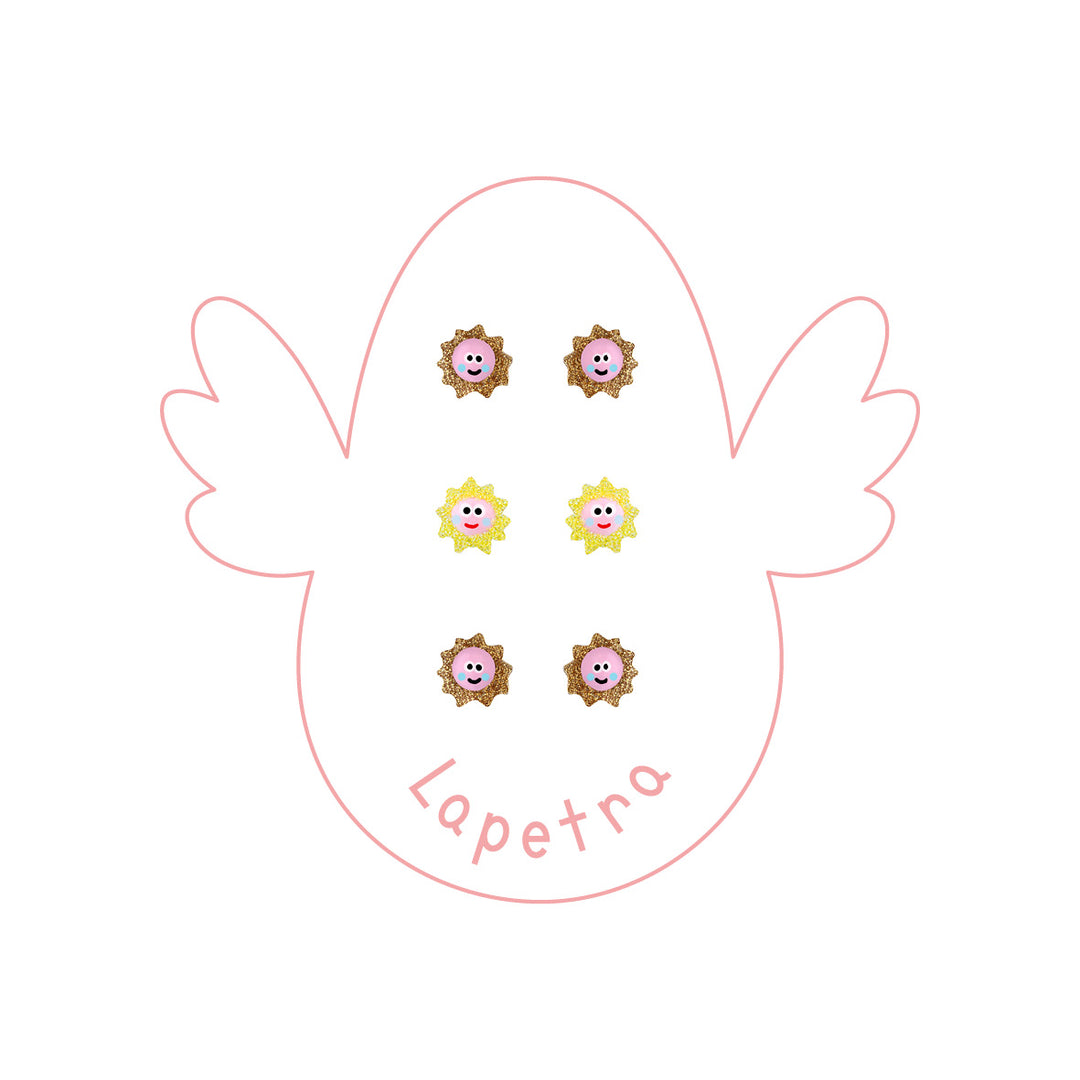 Sun Enamel Earring