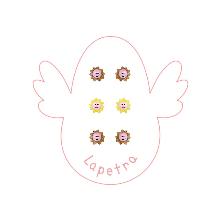 Sun Enamel Earring