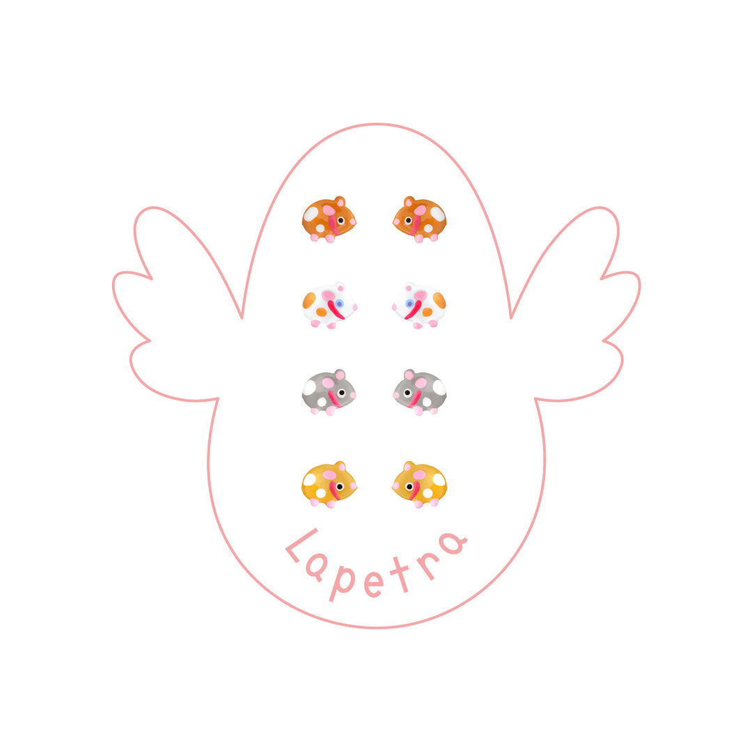 Guinea Pig Cui Cui Screw Earrings