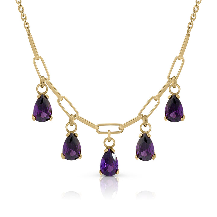 Lotus Tears Tambourine Necklace