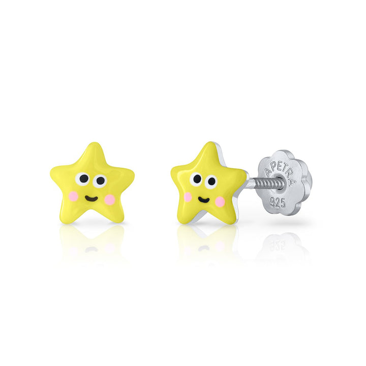 Pendientes Estrellita Ojos rosca