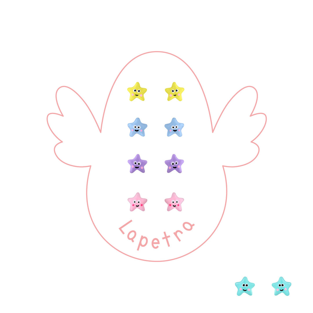 Pendientes Estrellita Ojos rosca