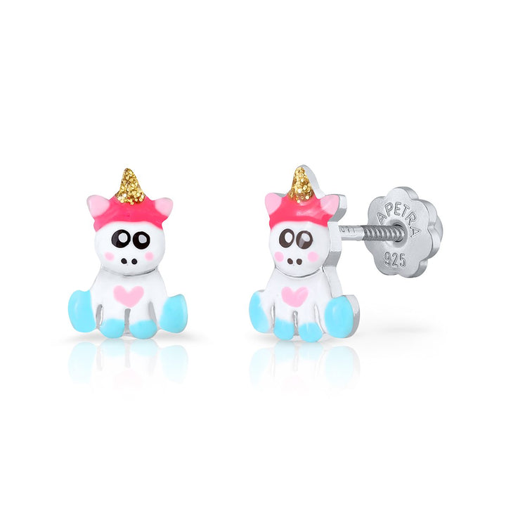 Pendientes Unicornio Petrasus Baby Rosca TURQUESA