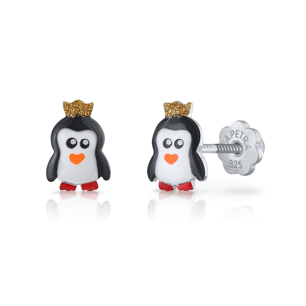 Pendientes Pingüino Encantado rosca