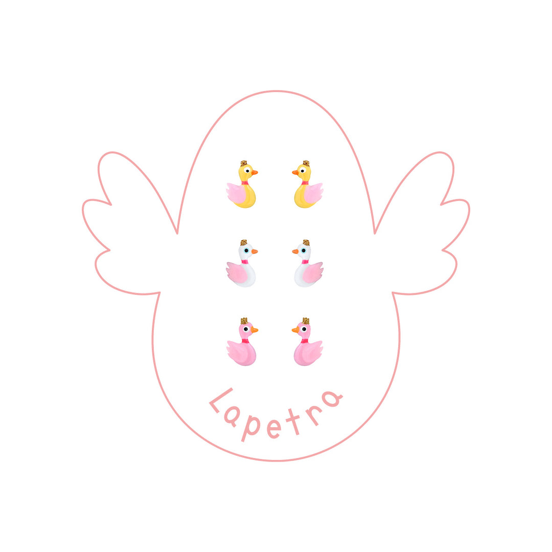 Pendientes Cisne rosca