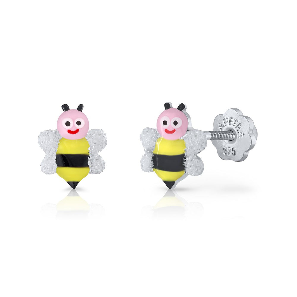 Pendientes Abeja rosca