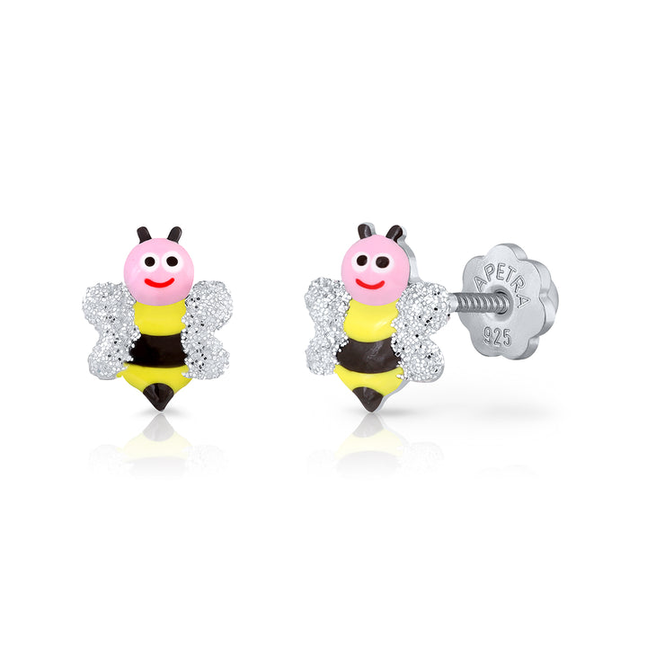 Pendientes Abeja rosca