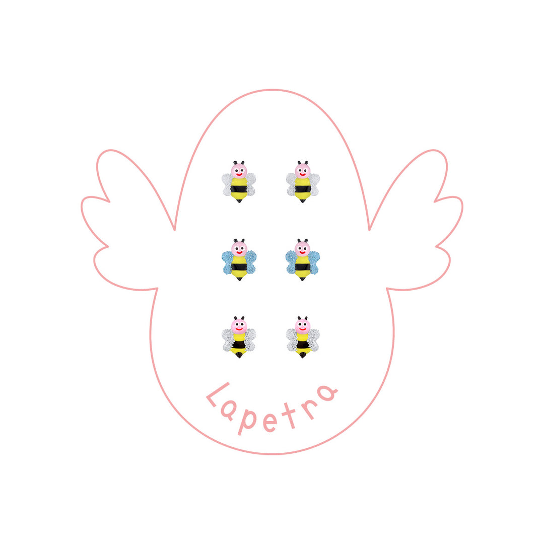 Pendientes Abeja rosca
