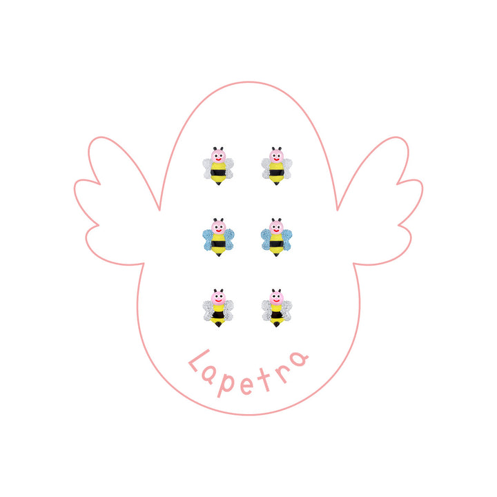 Pendientes Abeja rosca