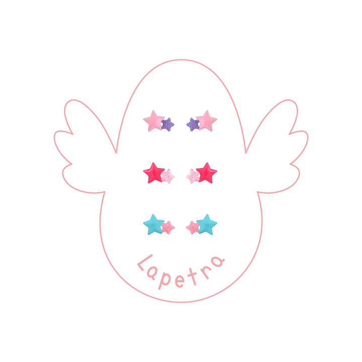 Pendientes Estrella Doble rosca