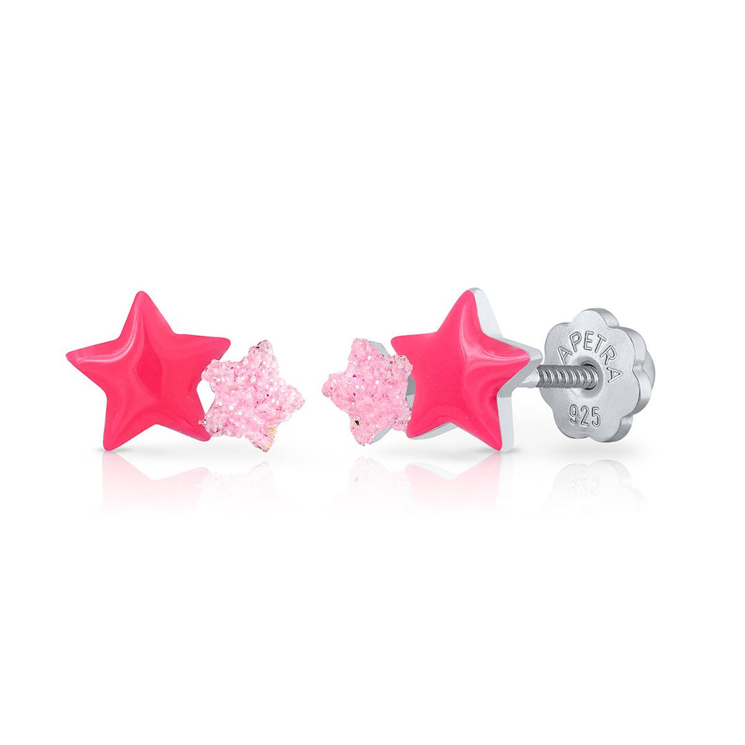 Pendientes Estrella Doble rosca