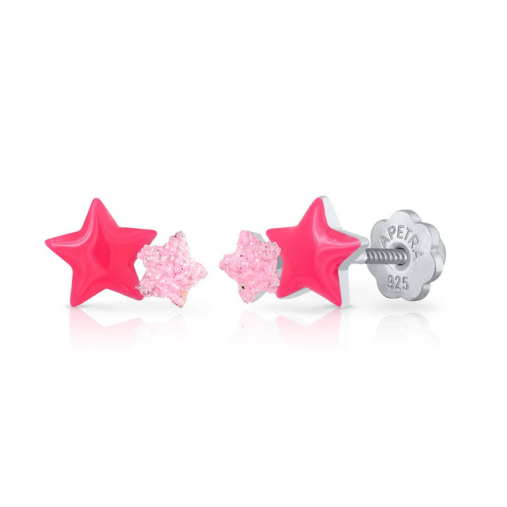 Pendientes Estrella Doble rosca