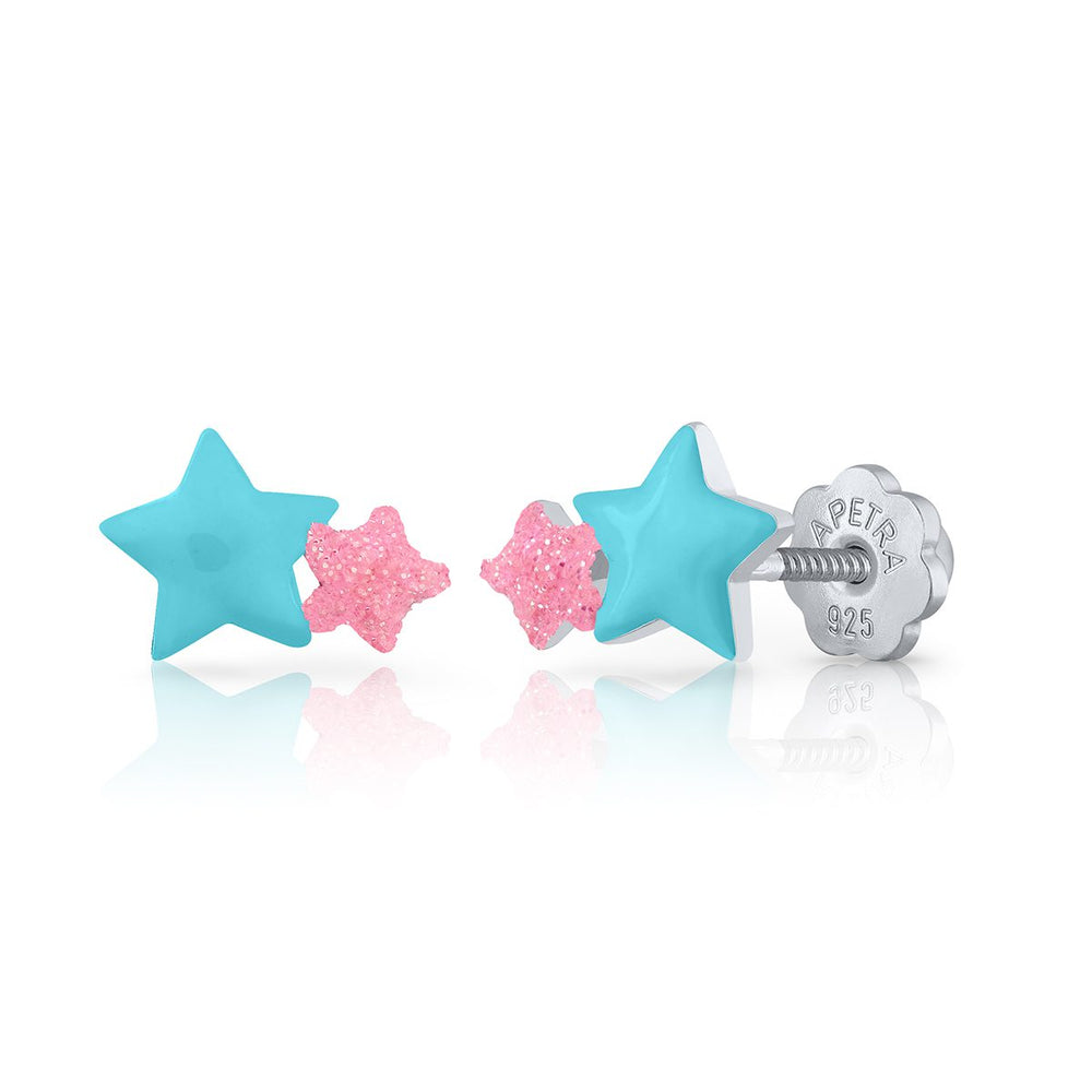 estrella doble turquesa