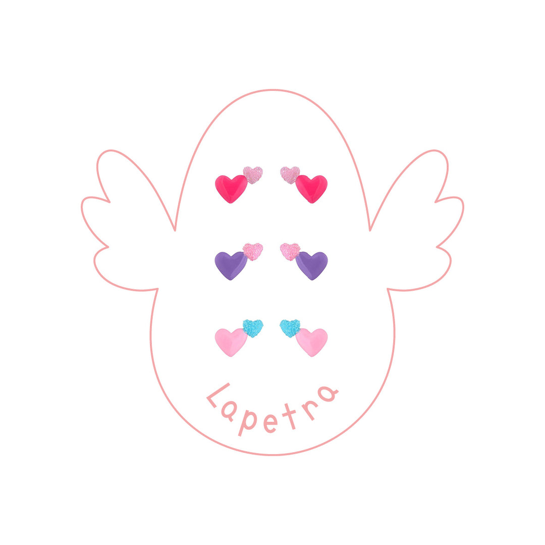 Pendientes Corazón Doble rosca