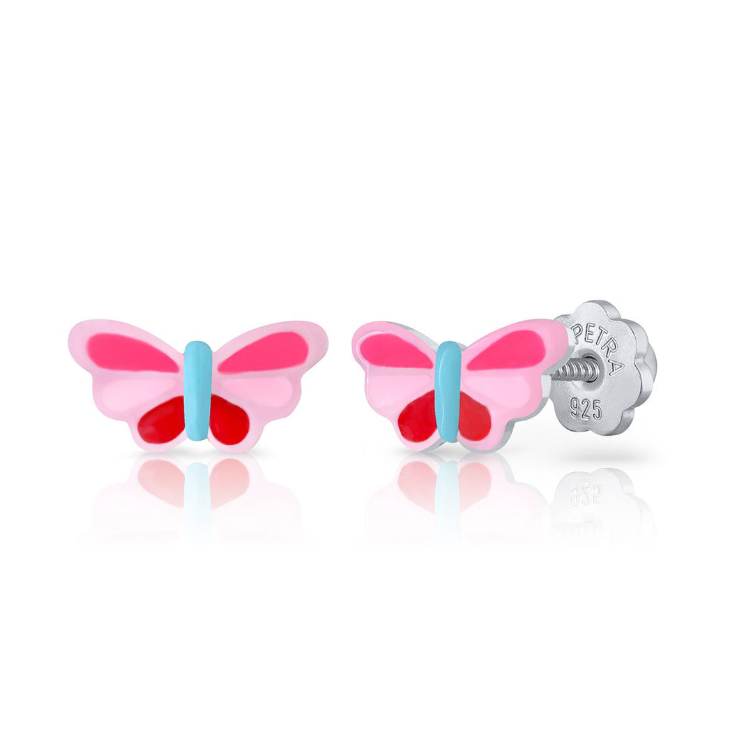 Pendientes Mariposa rosca