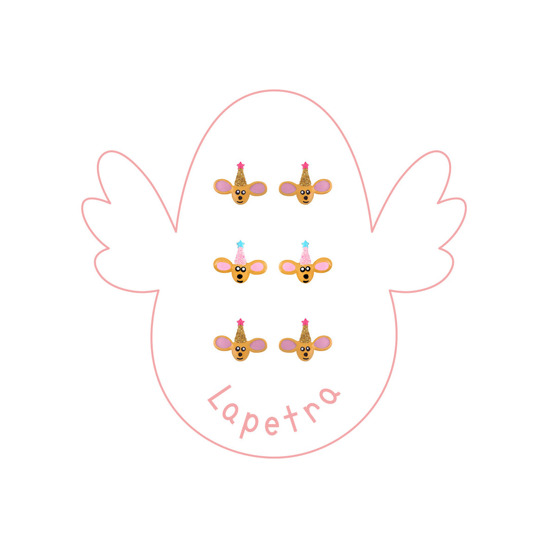 Pendientes Hada Ratona rosca