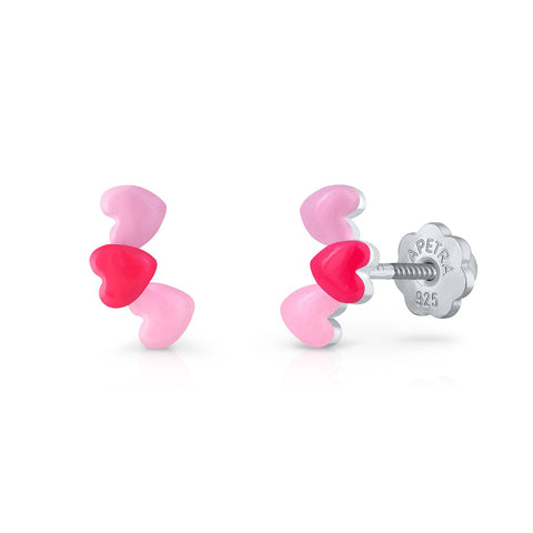 Threaded Heart Climbing Earring
