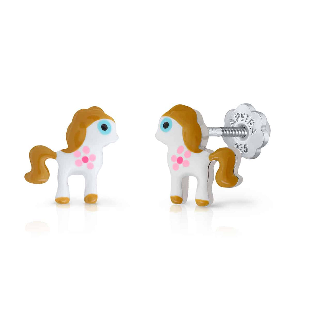 PENDIENTE ROSCA CABALLO CAMEL 
