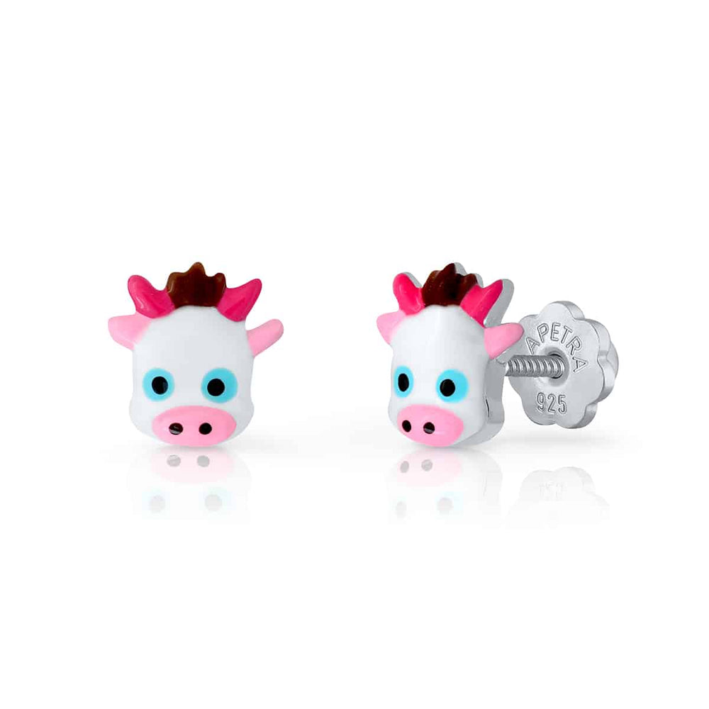 Earrings Cow Screw