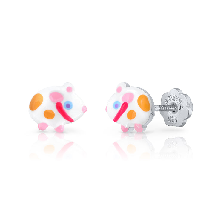 Pendientes Cobaya Cui Cui Rosca blanco