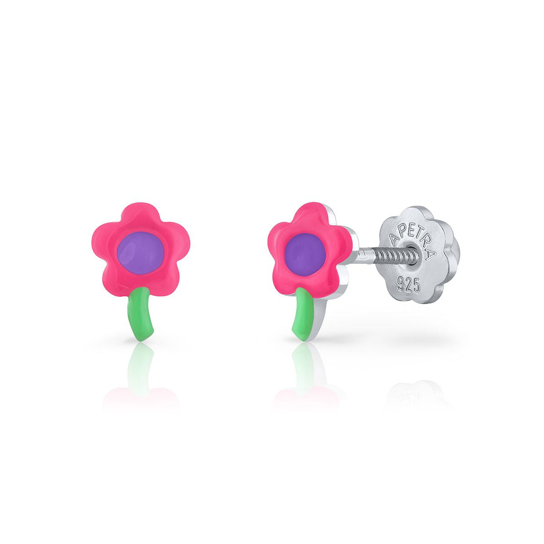Pendientes Flor Mini Rosca