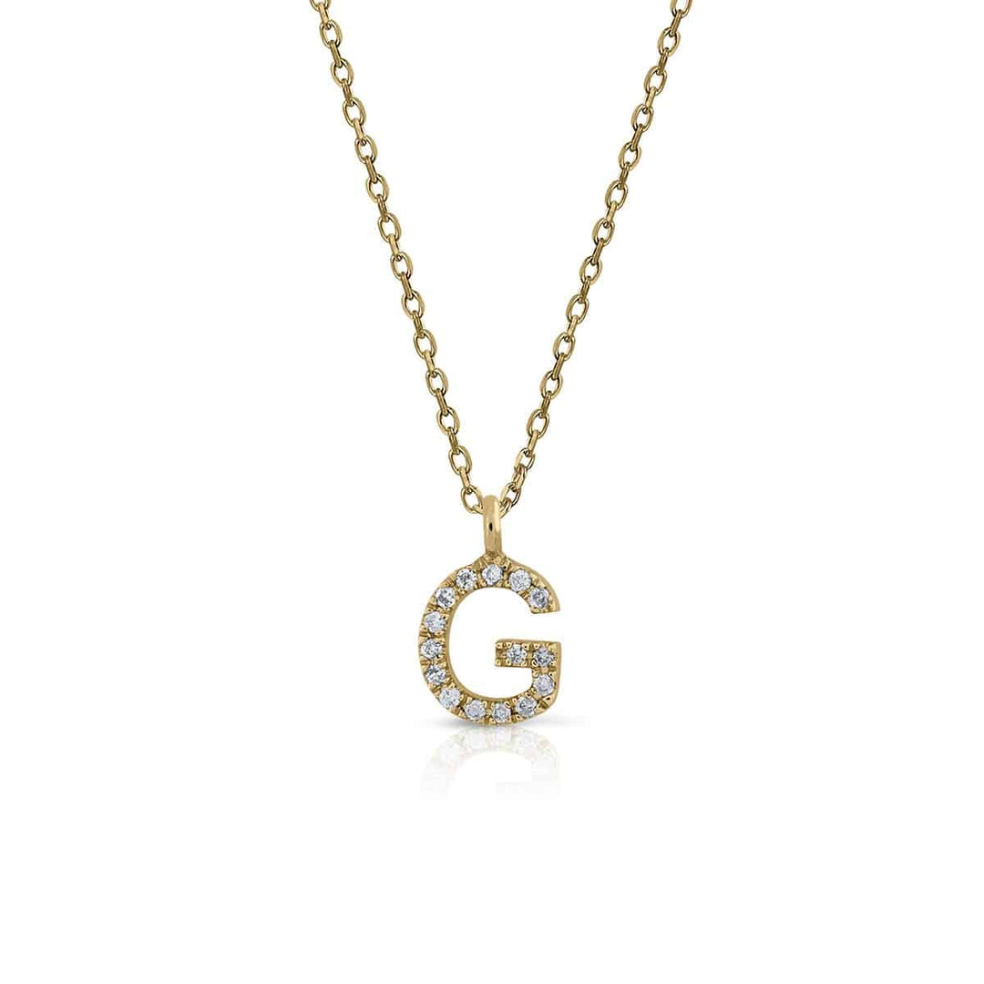 Prime Collection Diamonds Initial Necklace