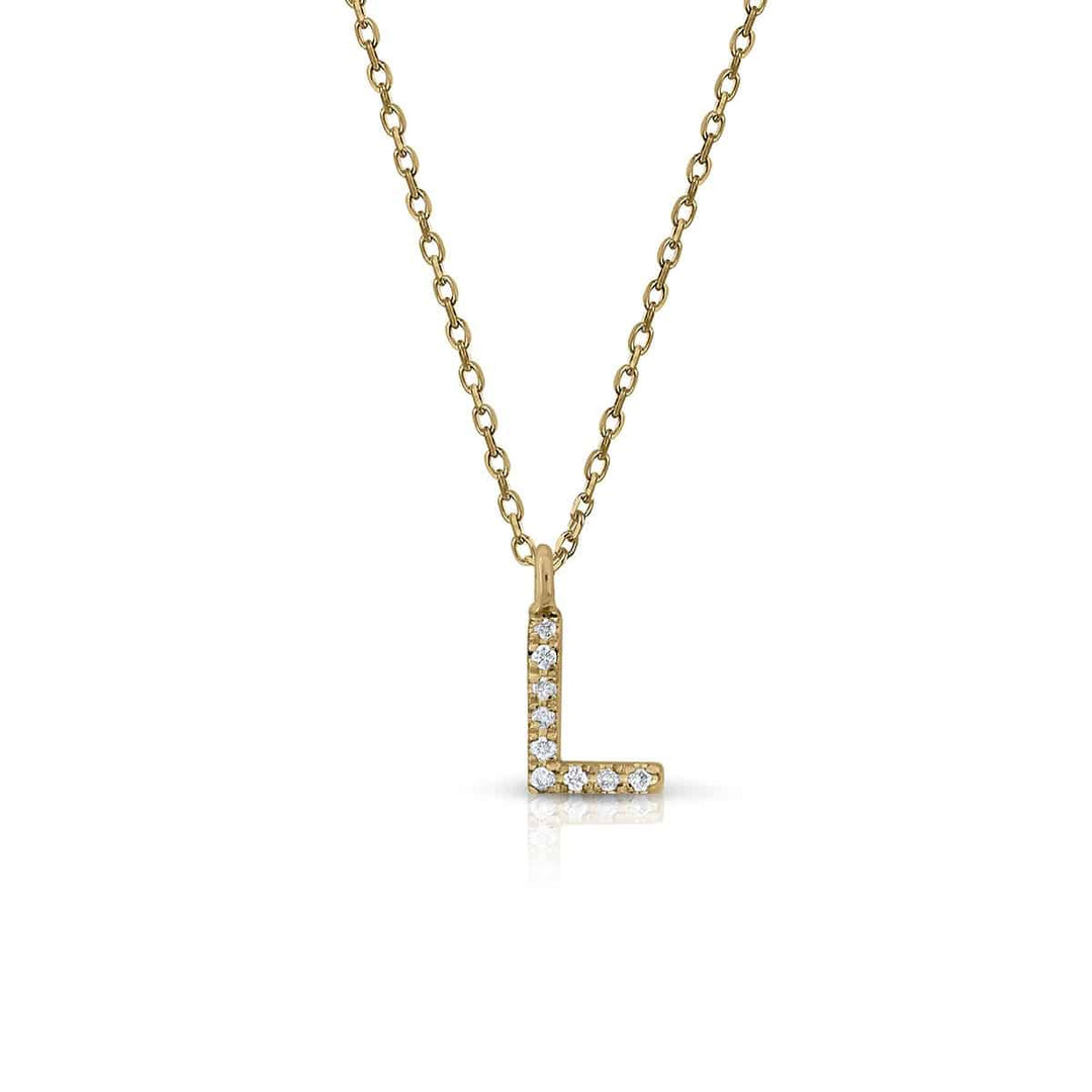Prime Collection Diamonds Initial Necklace