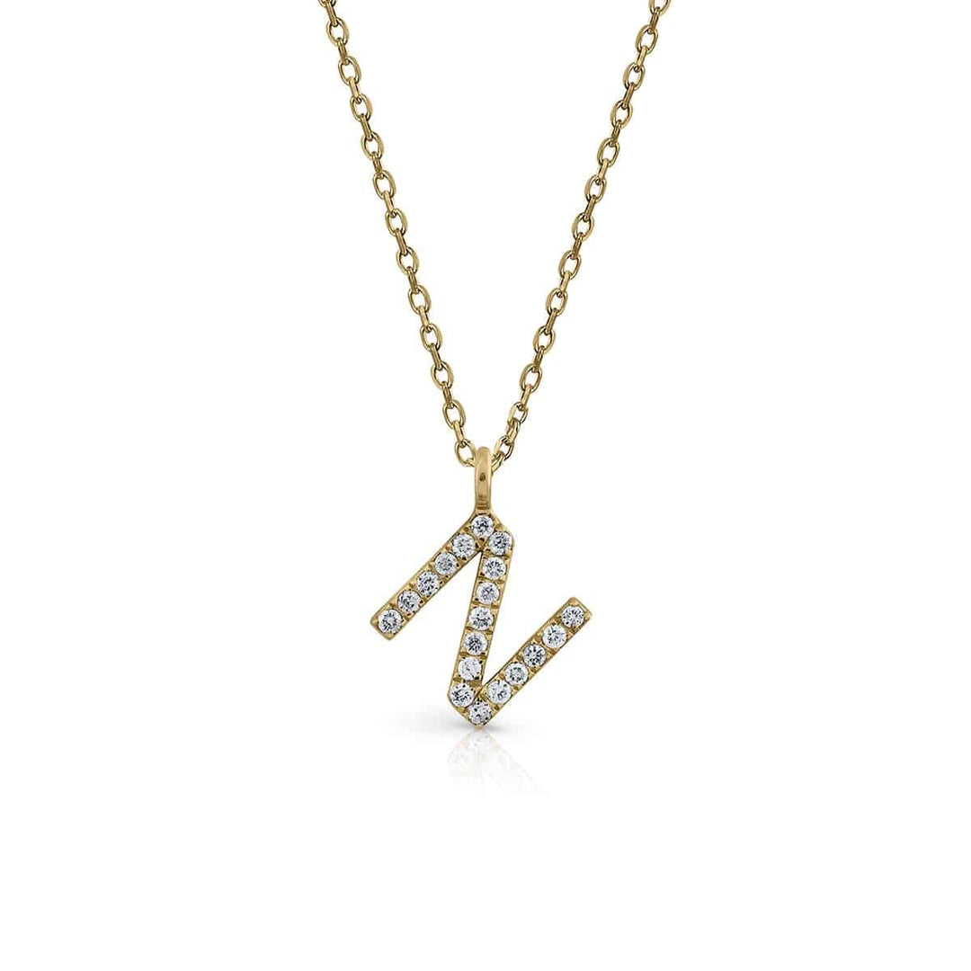Prime Collection Diamonds Initial Necklace