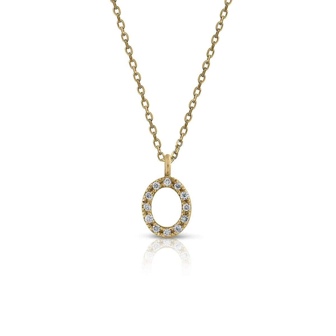 Prime Collection Diamonds Initial Necklace