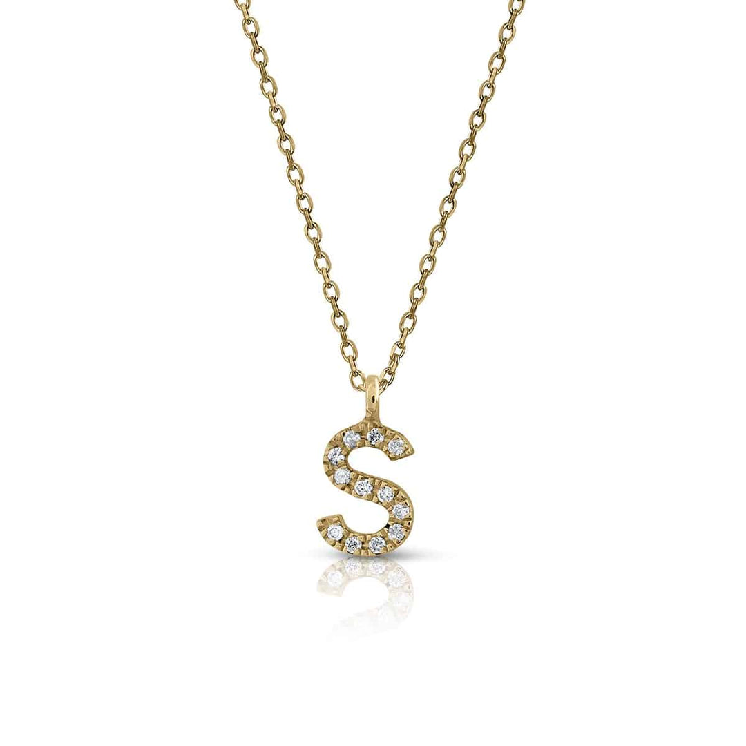 Prime Collection Diamonds Initial Necklace