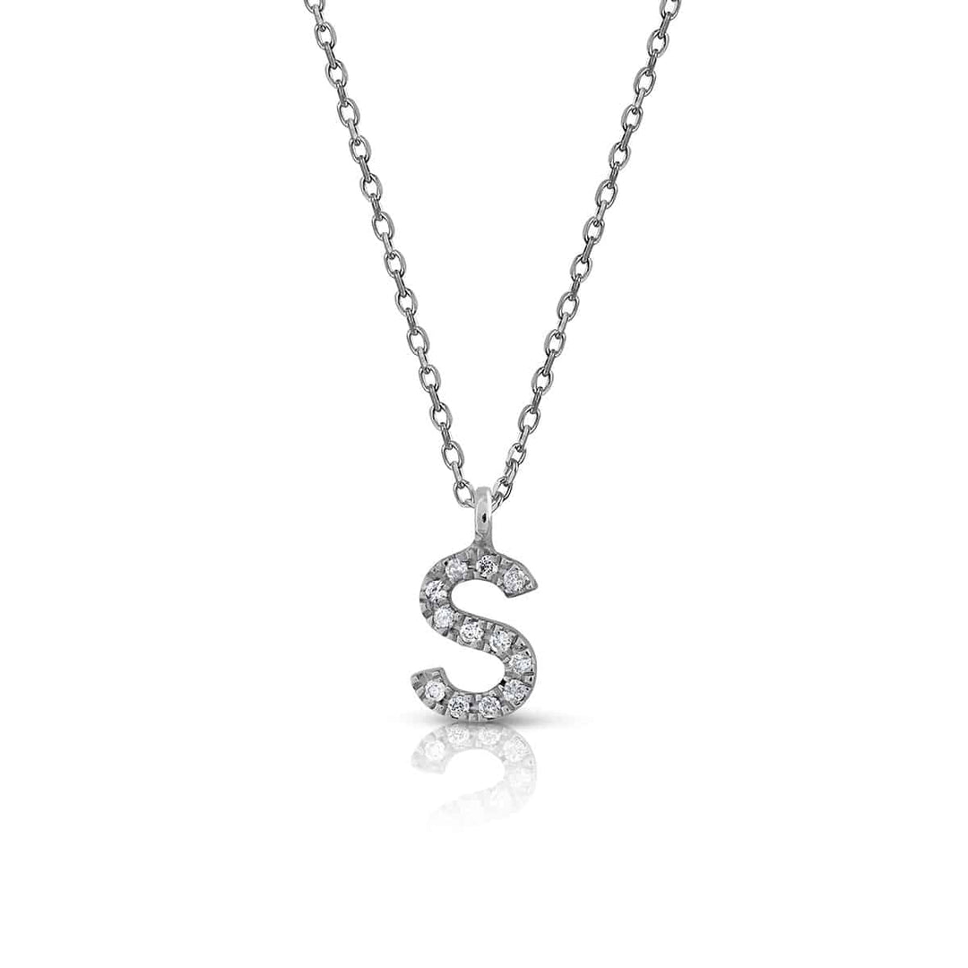 Prime Collection Diamonds Initial Necklace