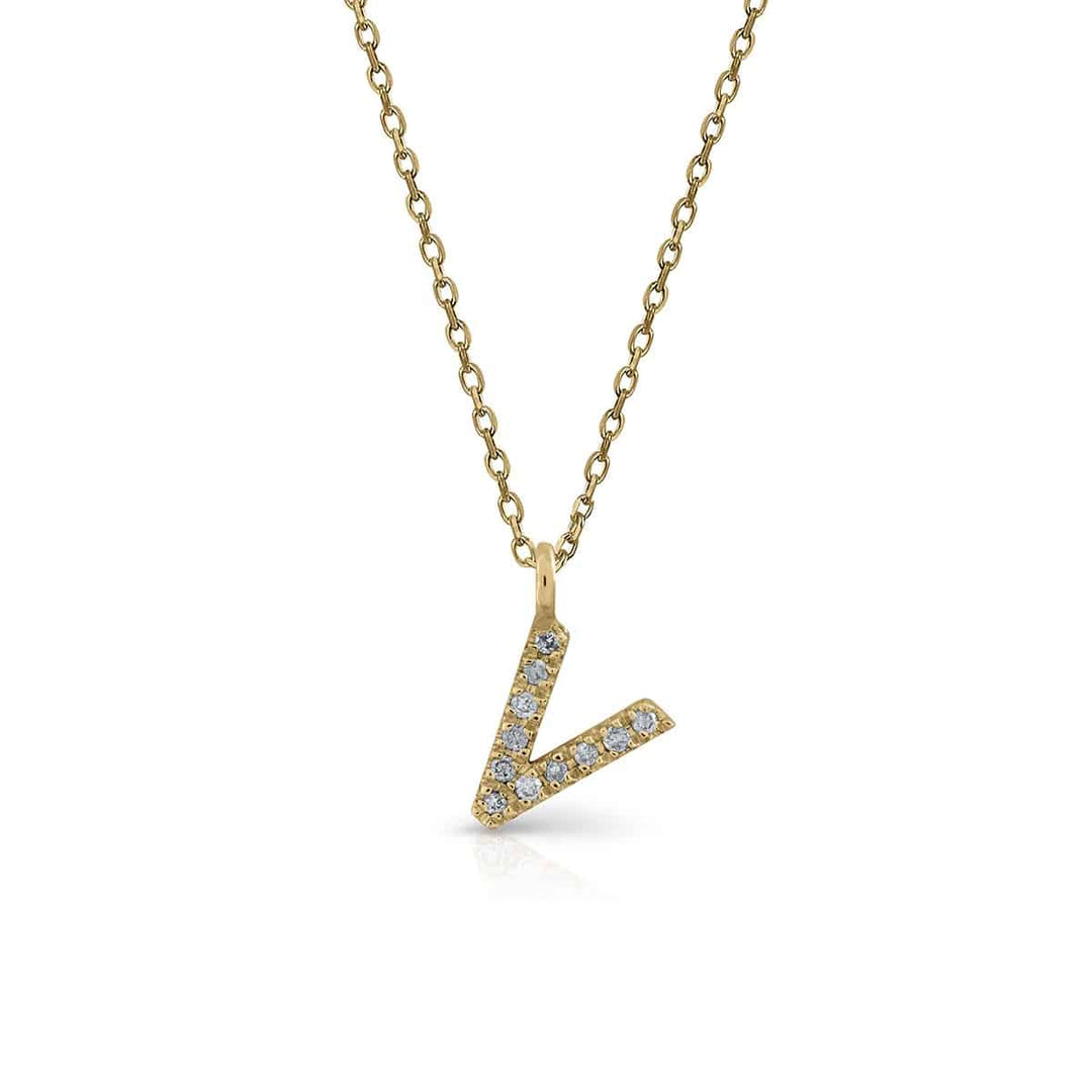 Prime Collection Diamonds Initial Necklace