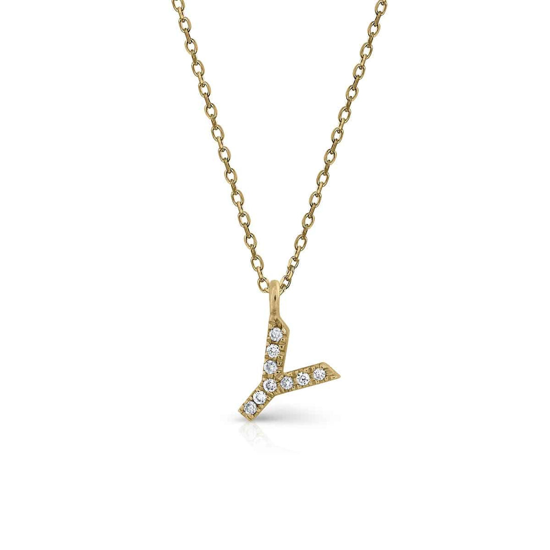 Prime Collection Diamonds Initial Necklace