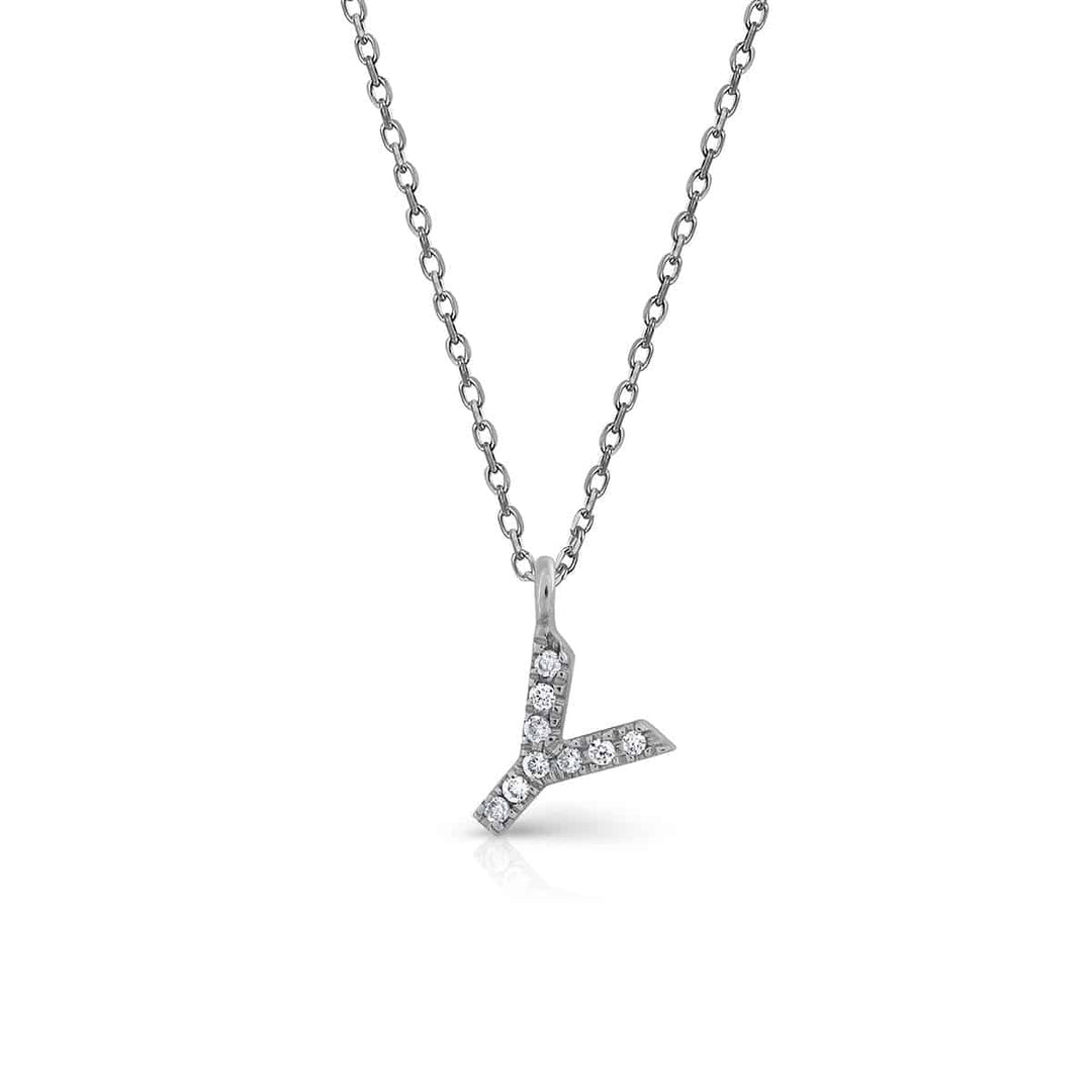 Prime Collection Diamonds Initial Necklace