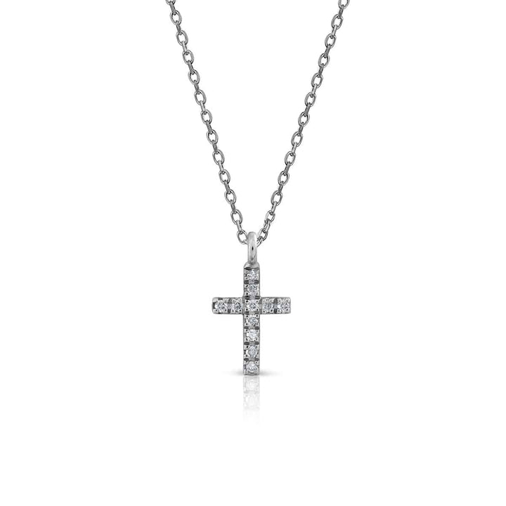 Prime Collection Diamonds S Cross Necklace