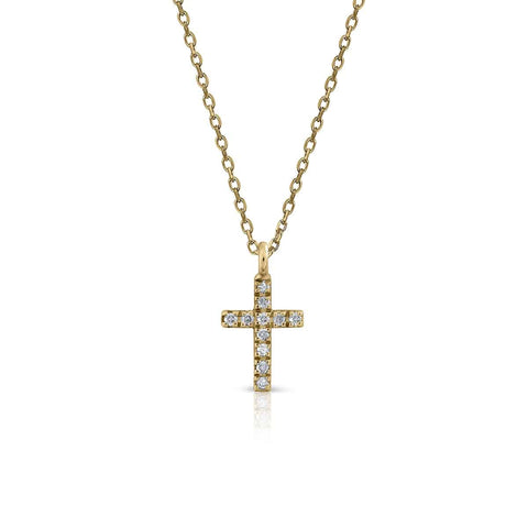 Prime Collection Diamonds S Cross Necklace