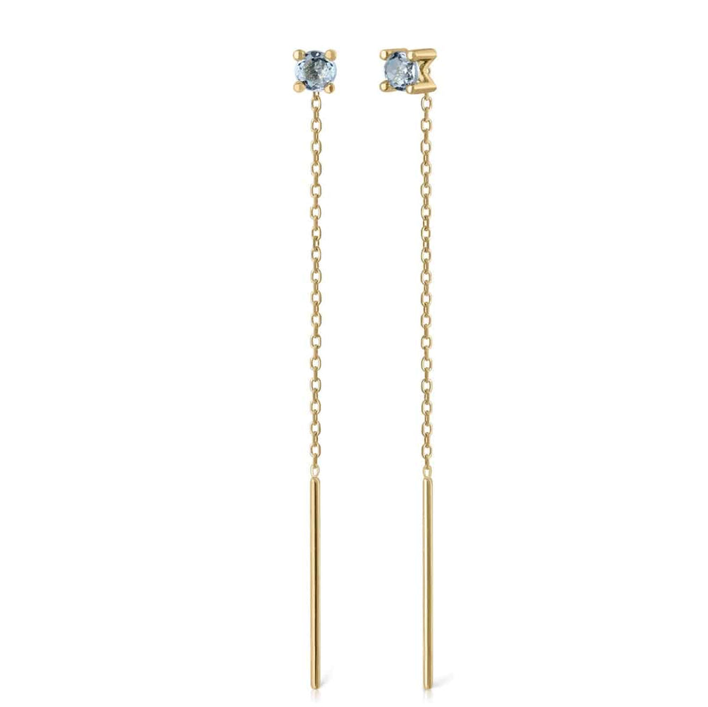 Golden Topaz Chain Earring