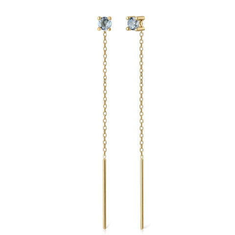Golden Topaz Chain Earring