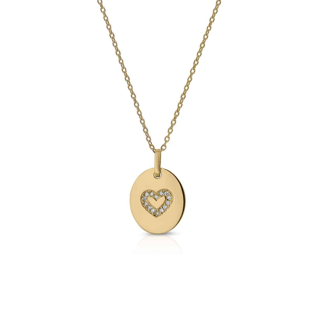 Collar Colección Ava Corazón Brillantes
