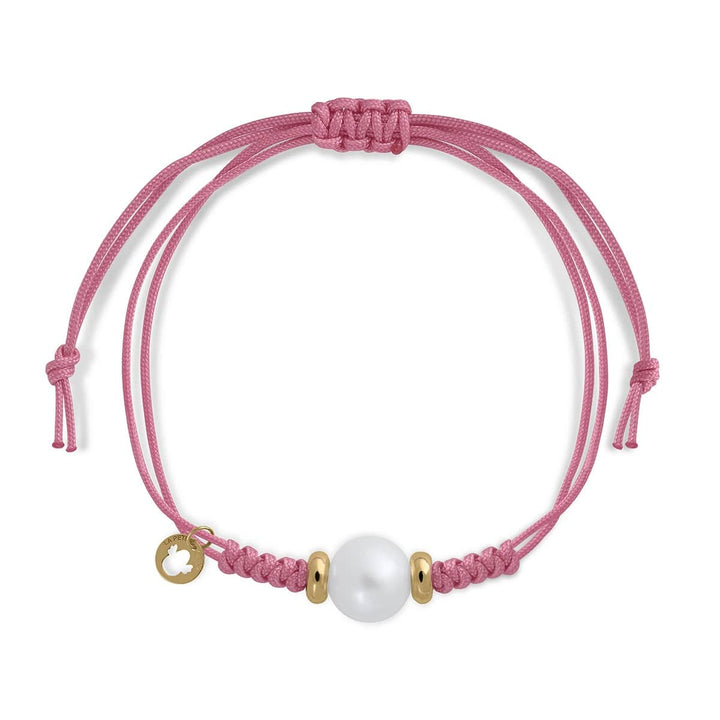 Pulsera Macramé Oro Perla