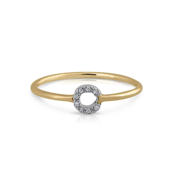 Anillo Colección Prime Inicial C Brillantes