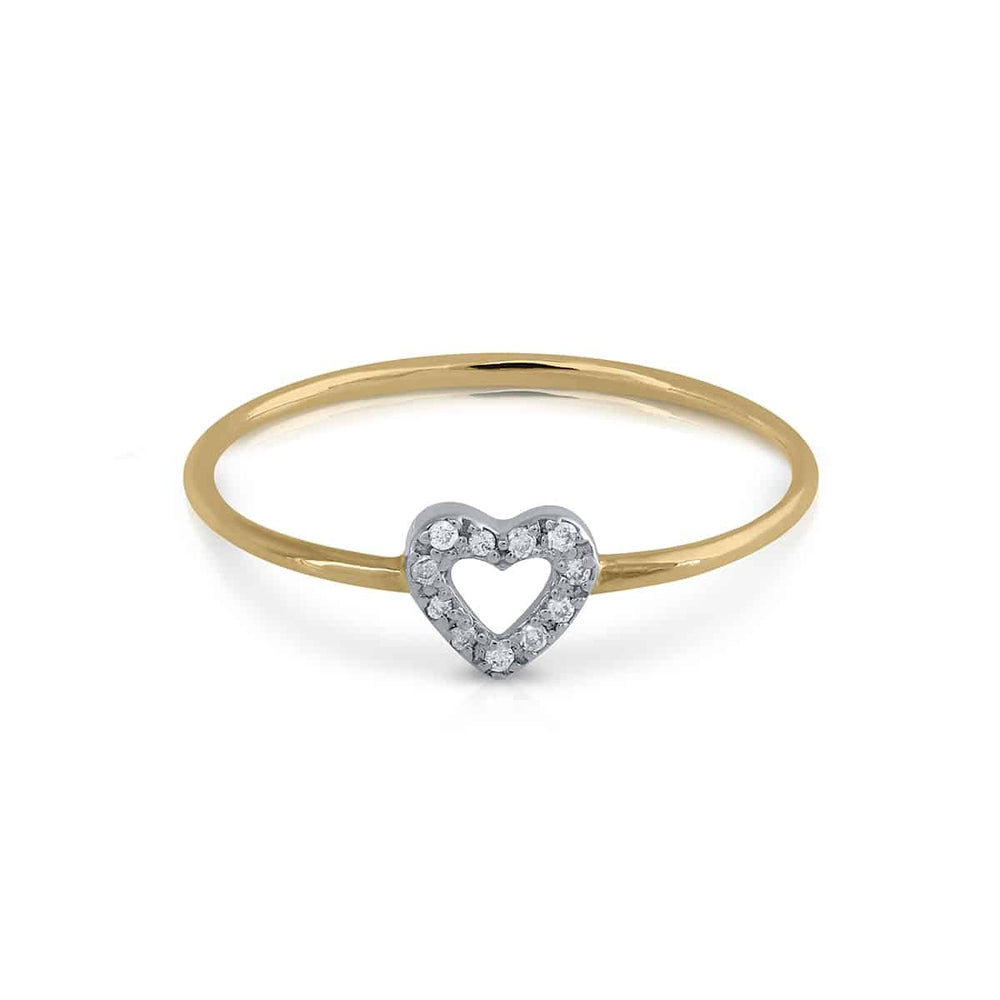 Prime Collection Love Heart Diamonds Ring