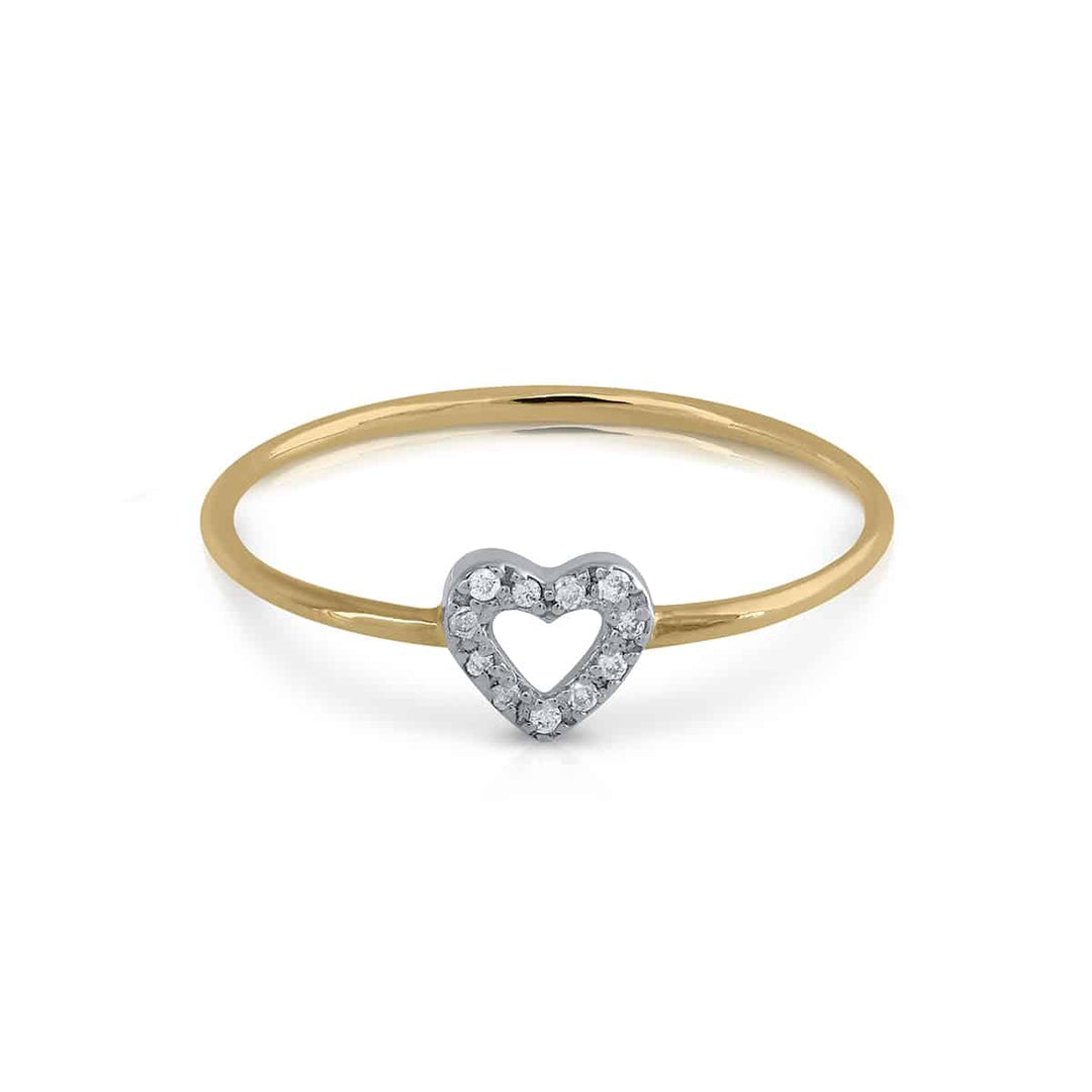 Anillo Colección Prime Corazón Brillantes