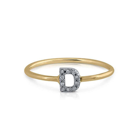 Prime Collection Diamonds Initial D Ring