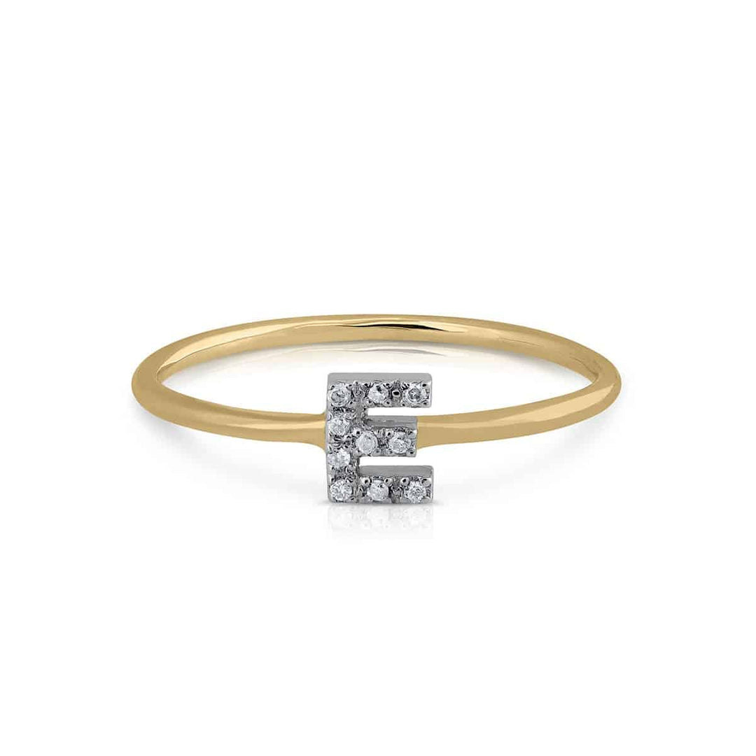 Anillo Colección Prime Inicial E Brillantes
