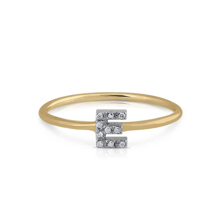 Anillo Colección Prime Inicial E Brillantes