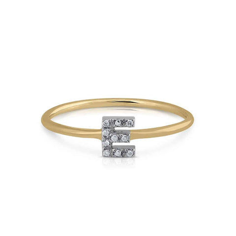 Prime Collection Diamonds Initial E Ring